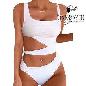 Lilosy Cut Out One Piece Swimsuit Size L